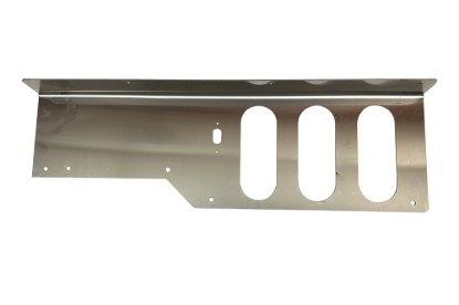 Picture of Miller Vulcan Carrier Tail Light Face Plate Horizontal Lights Right Hand LCG Series Stainless Steel